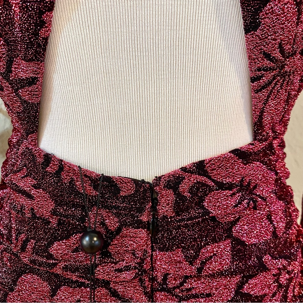 NWT FOR LOVE & LEMONS Shailee Mini Dress In Mulberry, S - Picture 13 of 15